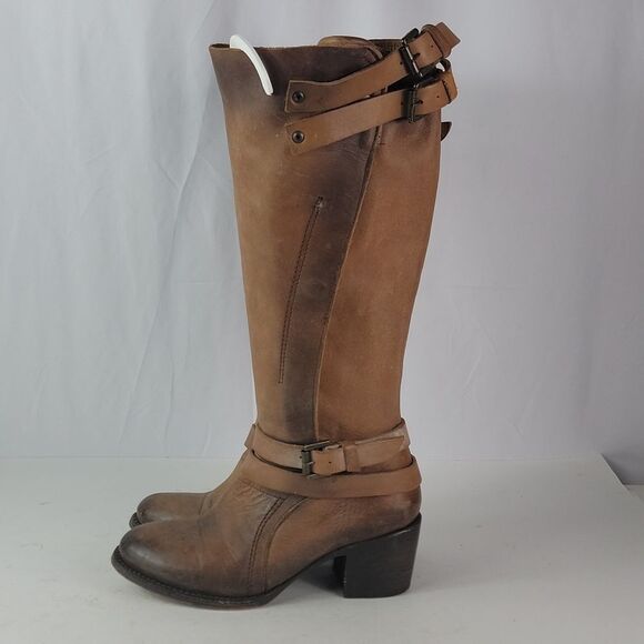 Freebird By Steven Clive Brown Leather Women's Boots - Picture 6 of 15